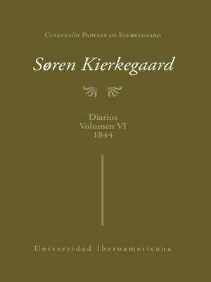 cover image of Diarios Volumen VI 1844